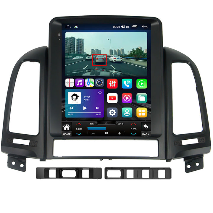 LEHX L6 8Core 4G 2 Din Android 12 Auto Car Radio Multimedia Player for Hyundai Santa Fe 2 2006-2012 GPS Carplay 2din Tesla Style